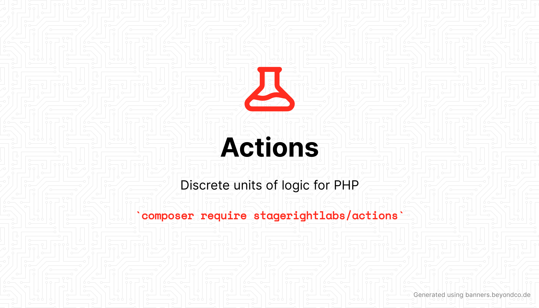 Discrete units of logic for PHP