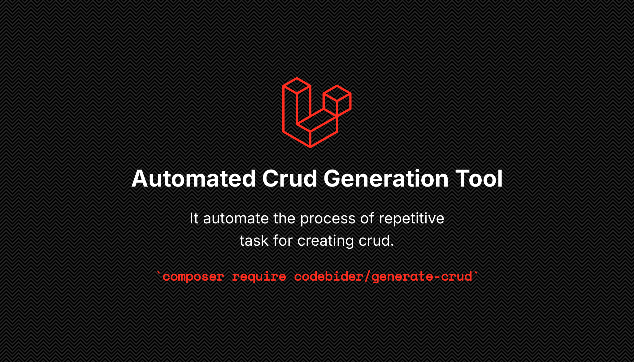 Laravel Crud Generator