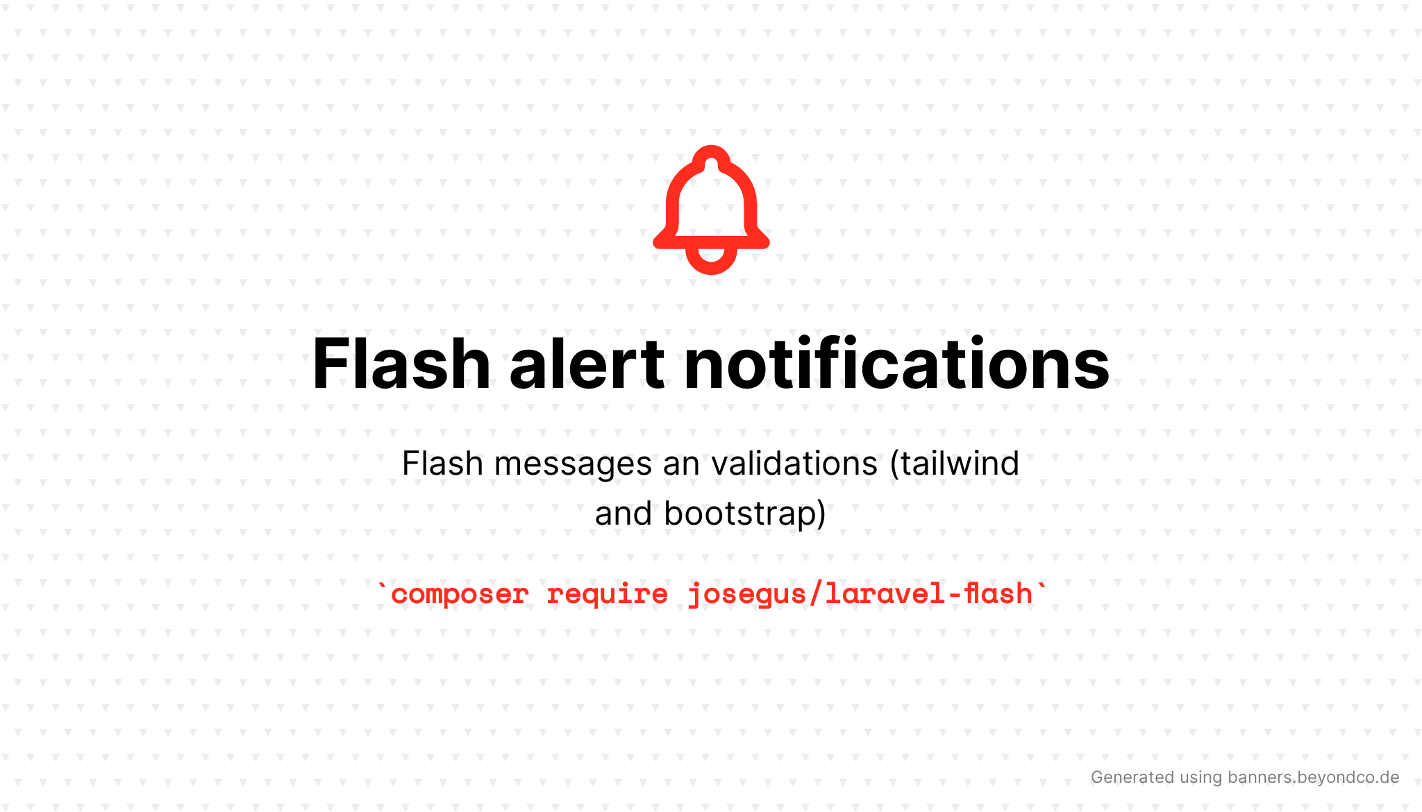 Laravel flash notifications