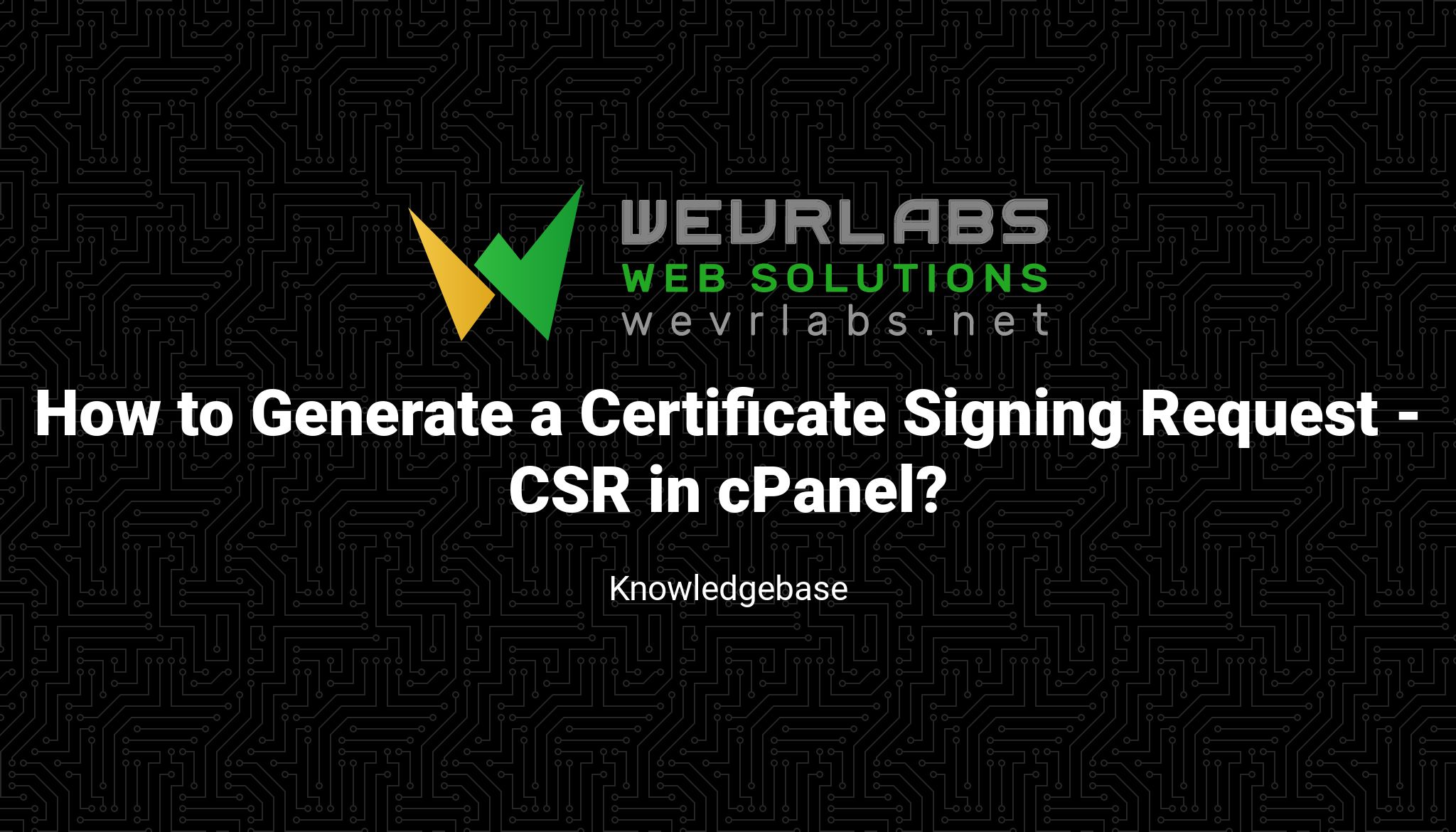 How to Generate a Certificate Signing Request - CSR in cPanel ...