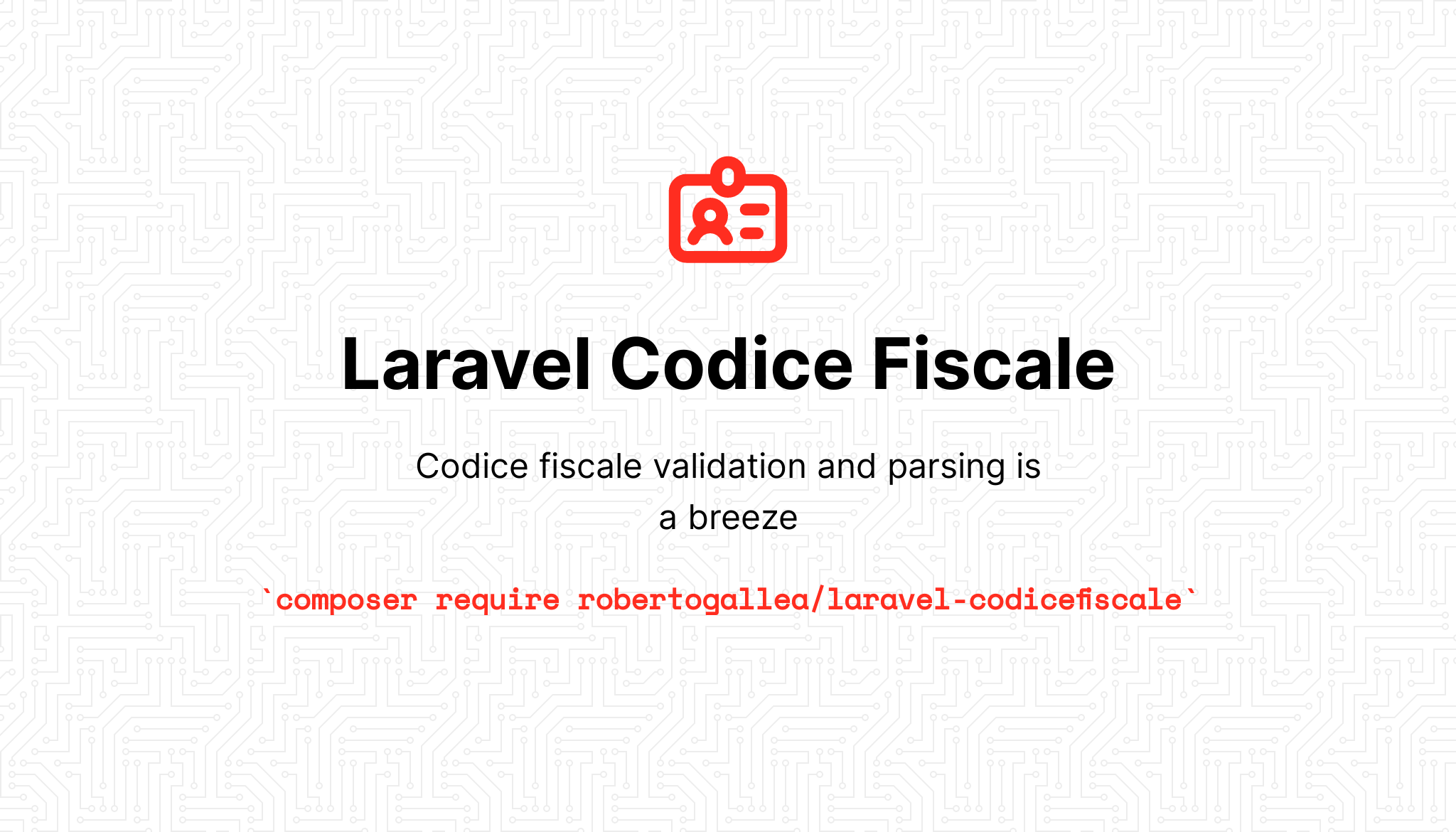 Laravel Codice Fiscale