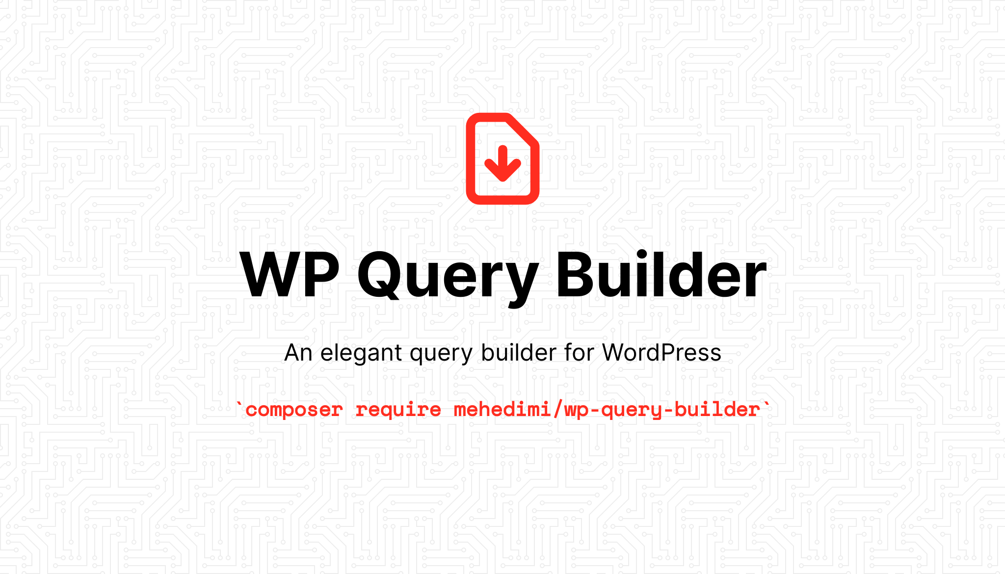 WP Query Builder
