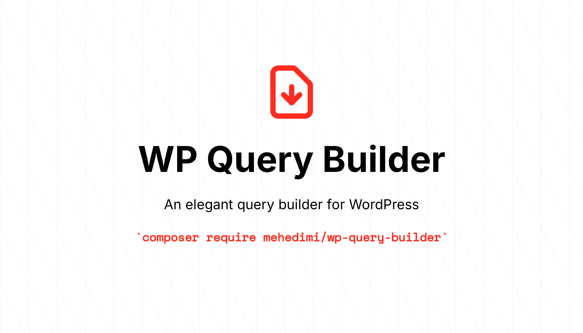 WP Query Builder