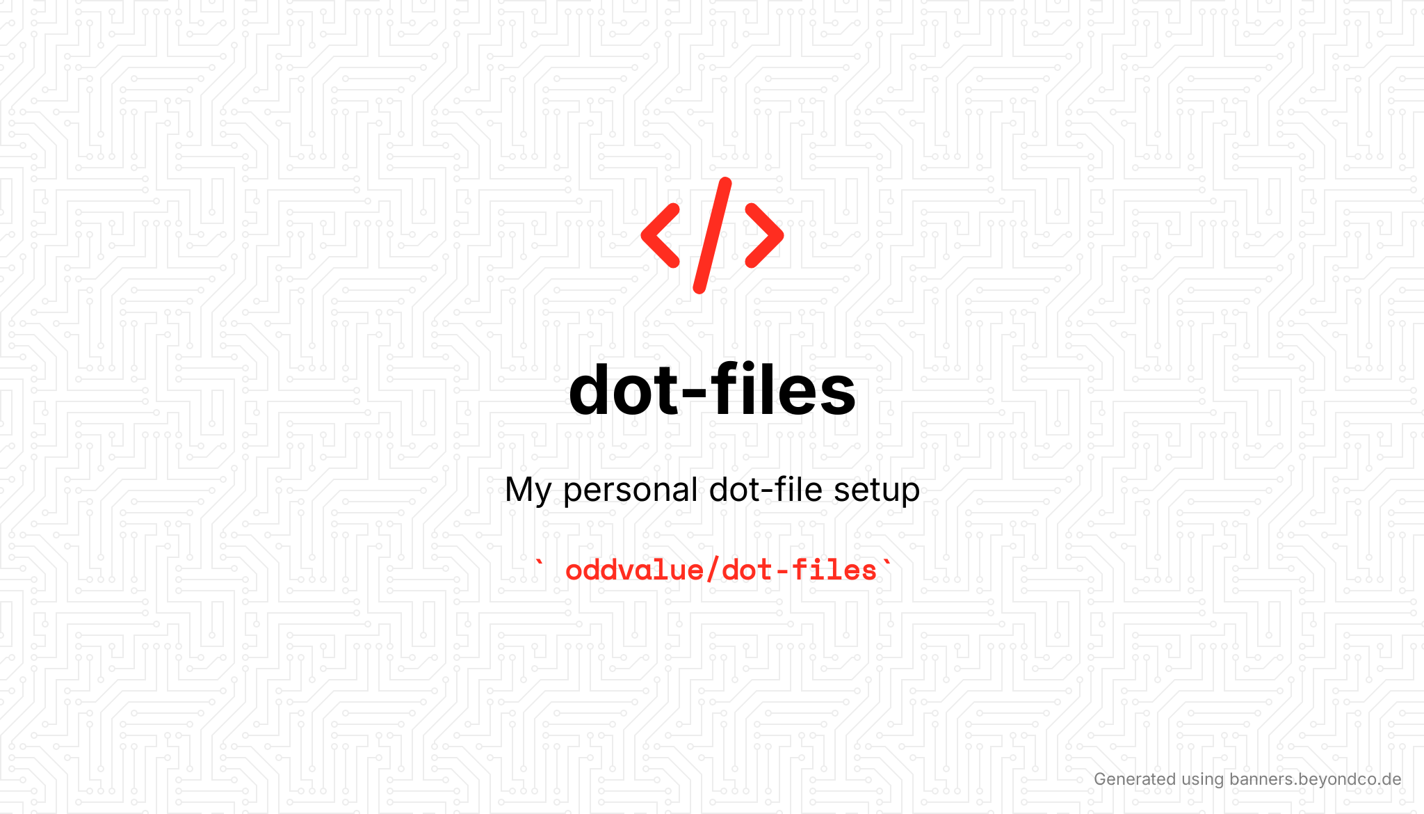 GitHub - oddvalue/dot-files
