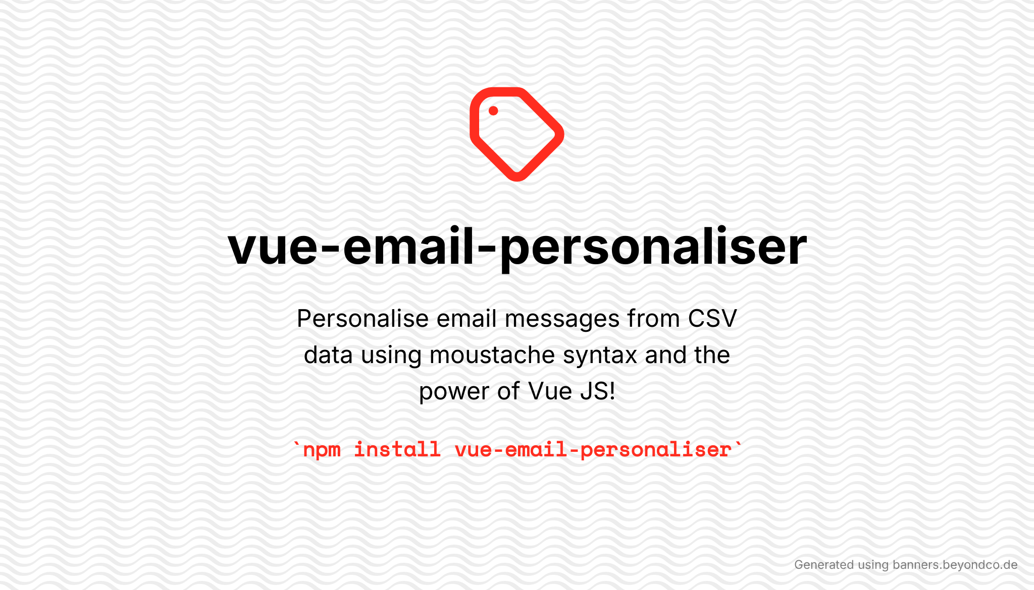 npm.io Art for vue-email-personaliser